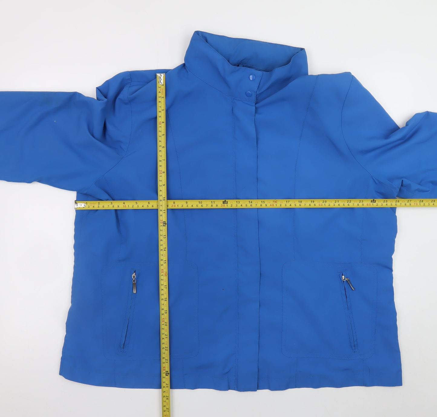 Damart Mens Blue XL Mid-Length Water Resistant Lined Jacket