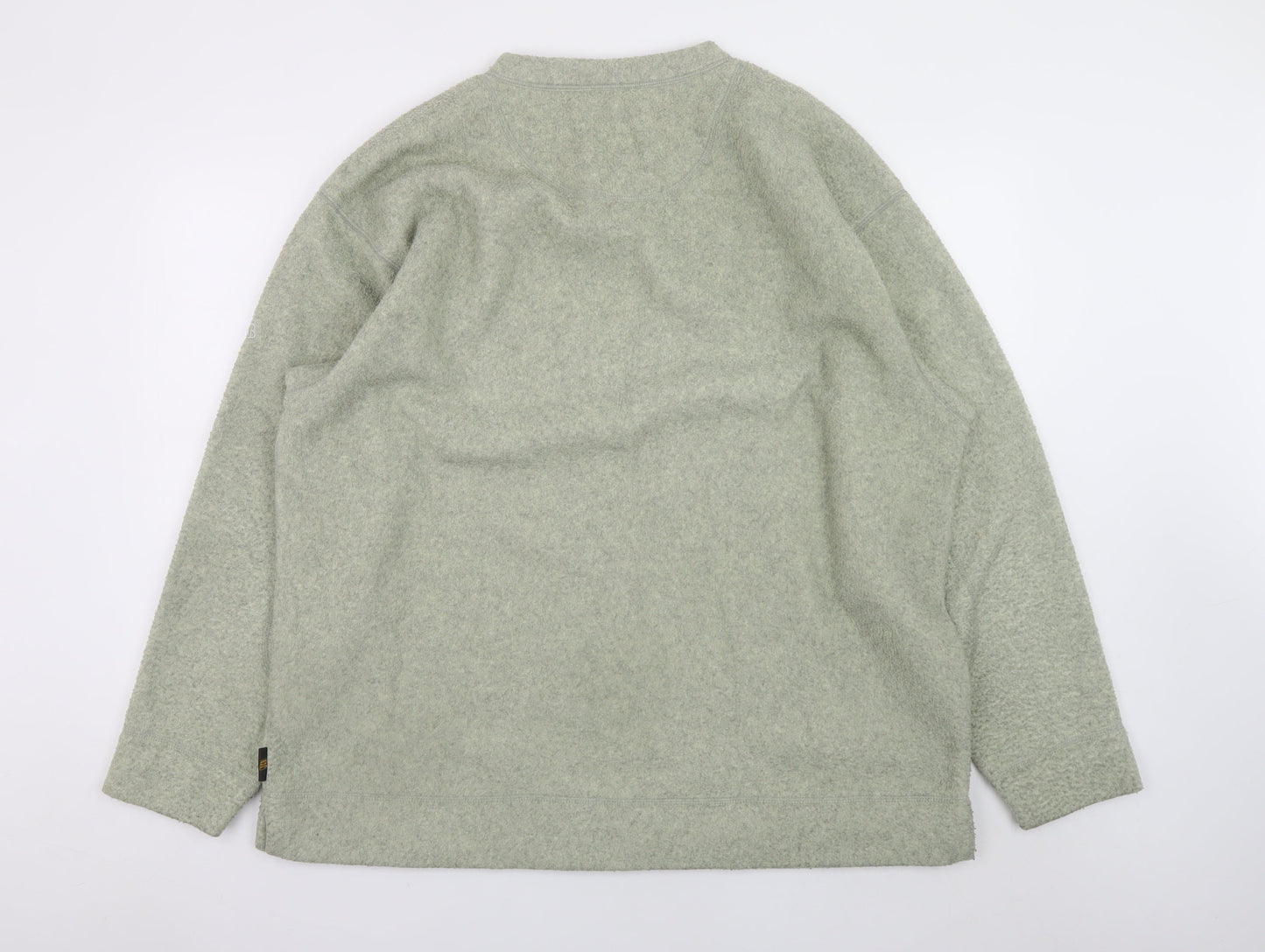 JCB Mens Grey V-Neck Pullover Sweatshirt XL Polyester Viscose