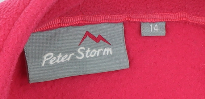 Peter Storm Women's Pink Fleece Full Zip Jacket Size 14