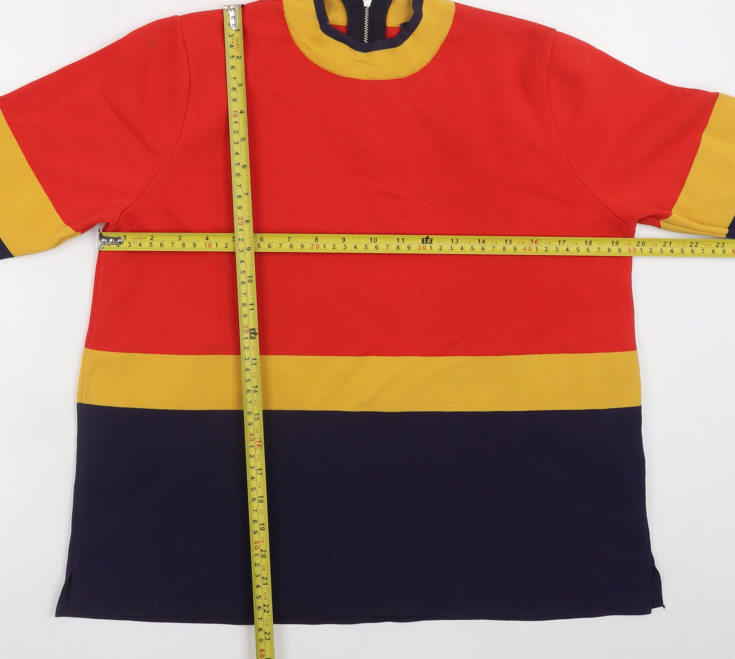 Marks and Spencer Women's Multicoloured Mock Neck Zip T-Shirt Size 14