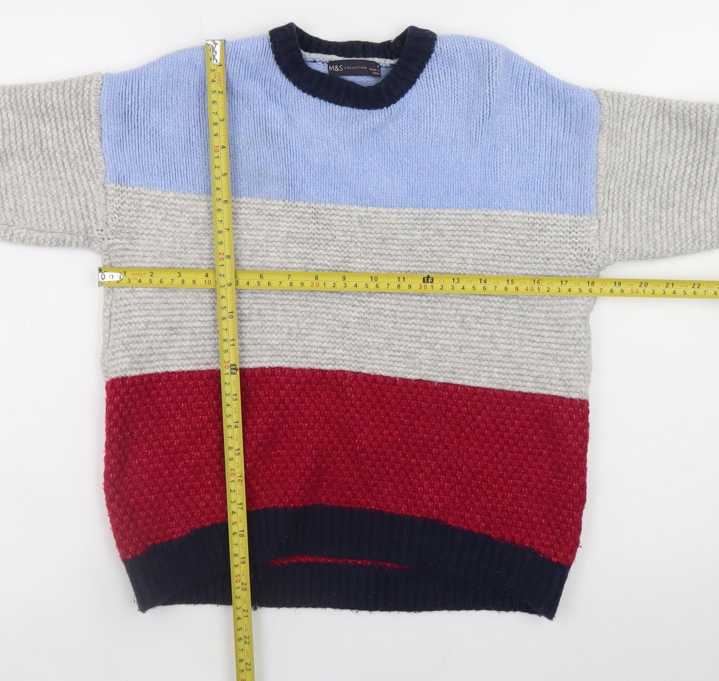 Marks and Spencer Women’s Multicoloured Knit Pullover Jumper M