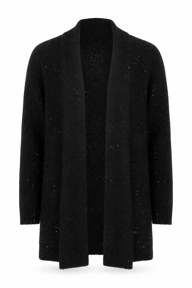 Jigsaw Women's Black Sequin Knit Long Sleeve Cardigan Size S