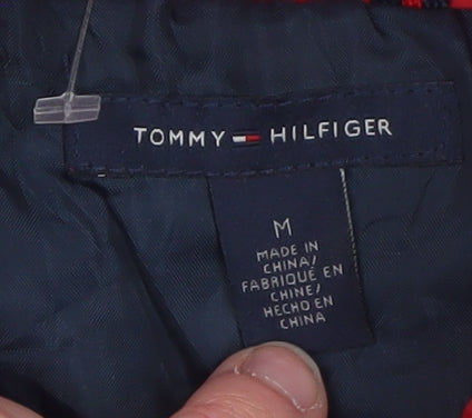 Tommy Hilfiger Men’s Red Puffer Jacket M Winter Nylon Down