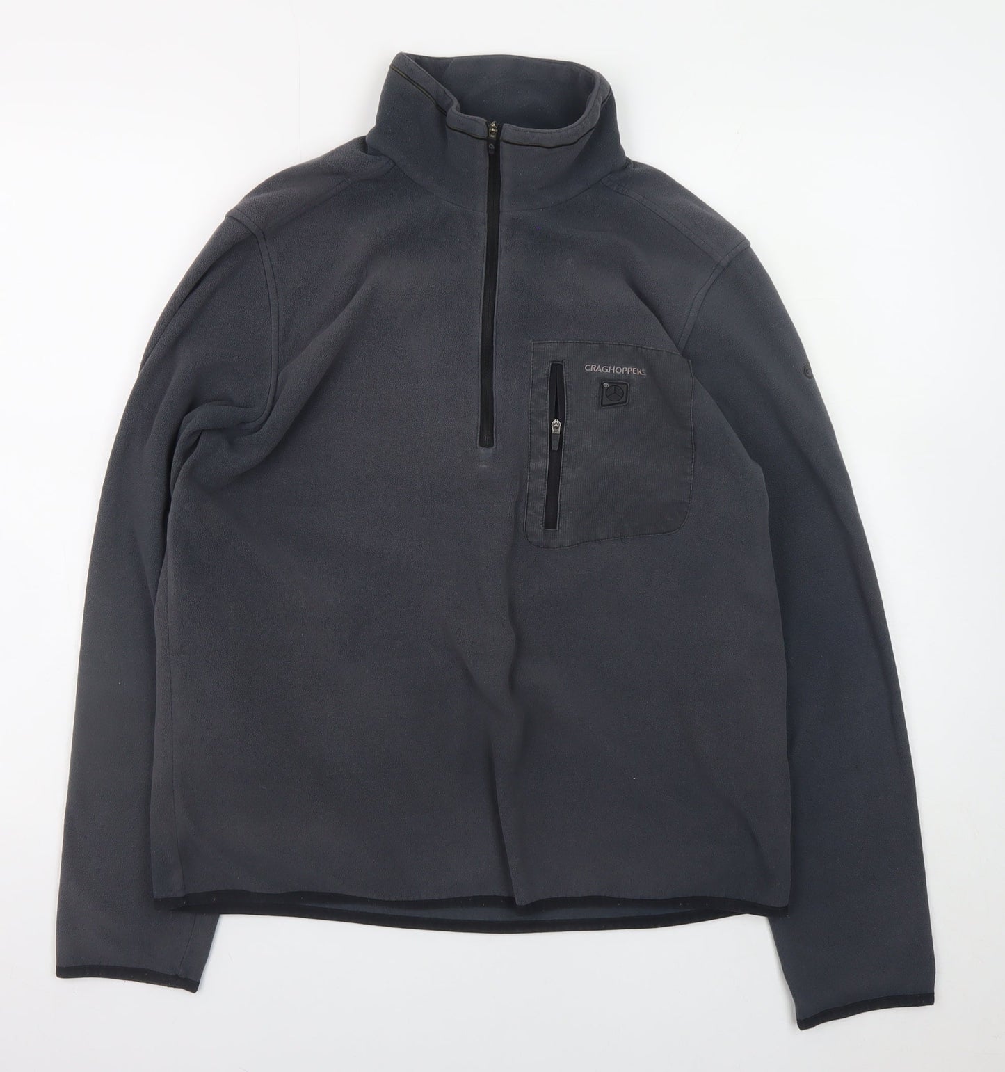 Craghoppers Men's Grey Fleece Pullover Sweatshirt S Outdoor Hiking