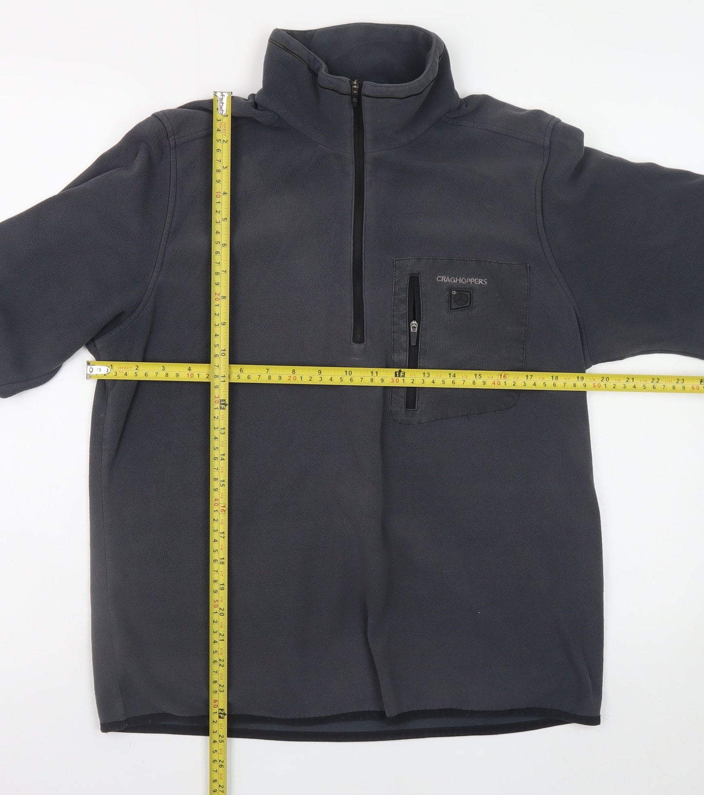 Craghoppers Men's Grey Fleece Pullover Sweatshirt S Outdoor Hiking