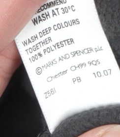 Marks and Spencer Men's Grey Fleece Full Zip Jacket Size L