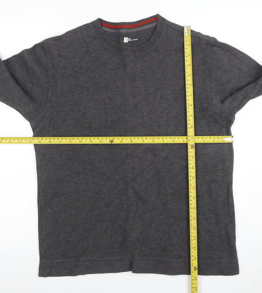 GAP Men's Grey Small Pullover Cotton Long Sleeve Sweatshirt