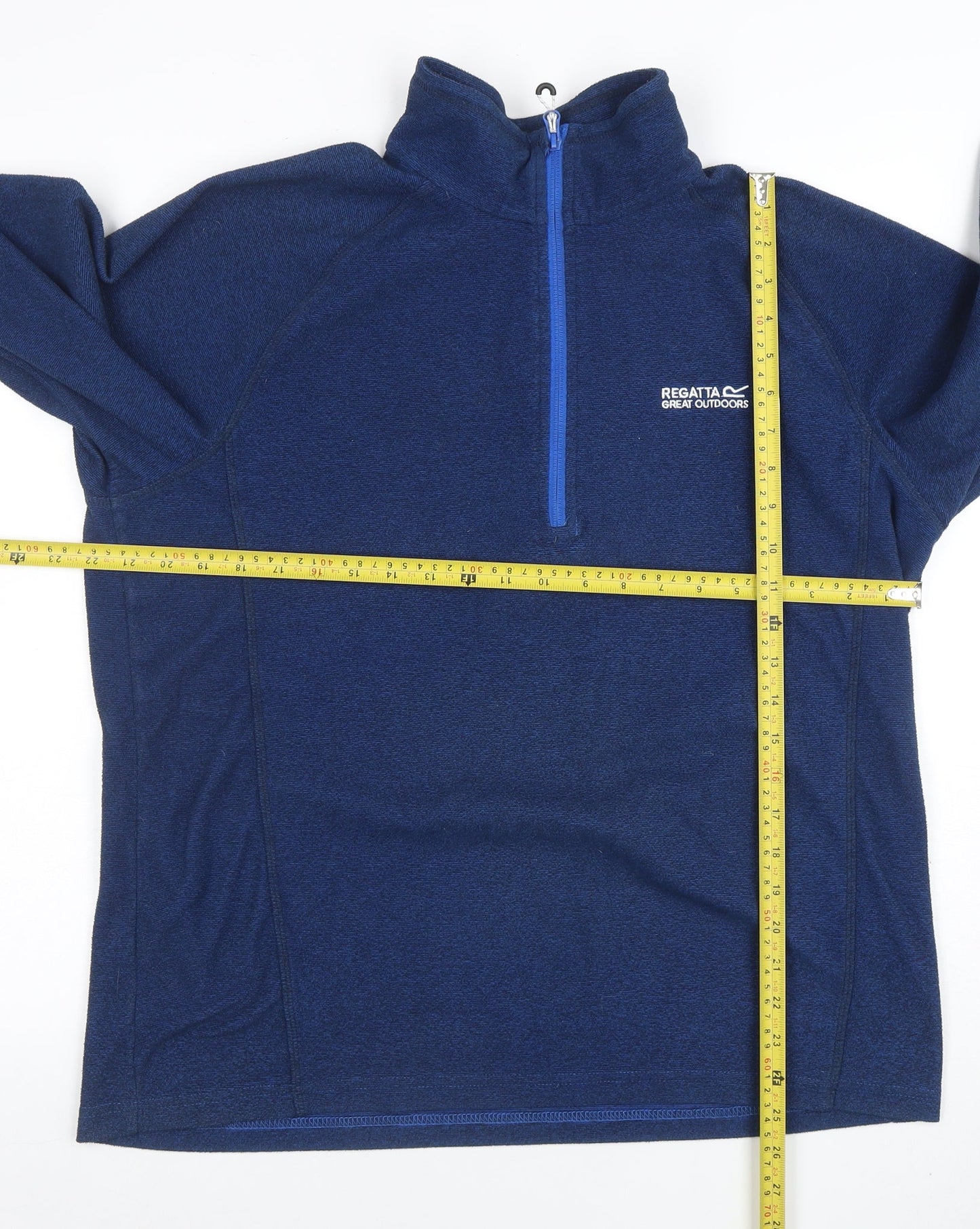 Regatta Mens Blue 1/4 Zip Fleece Pullover Sweatshirt L