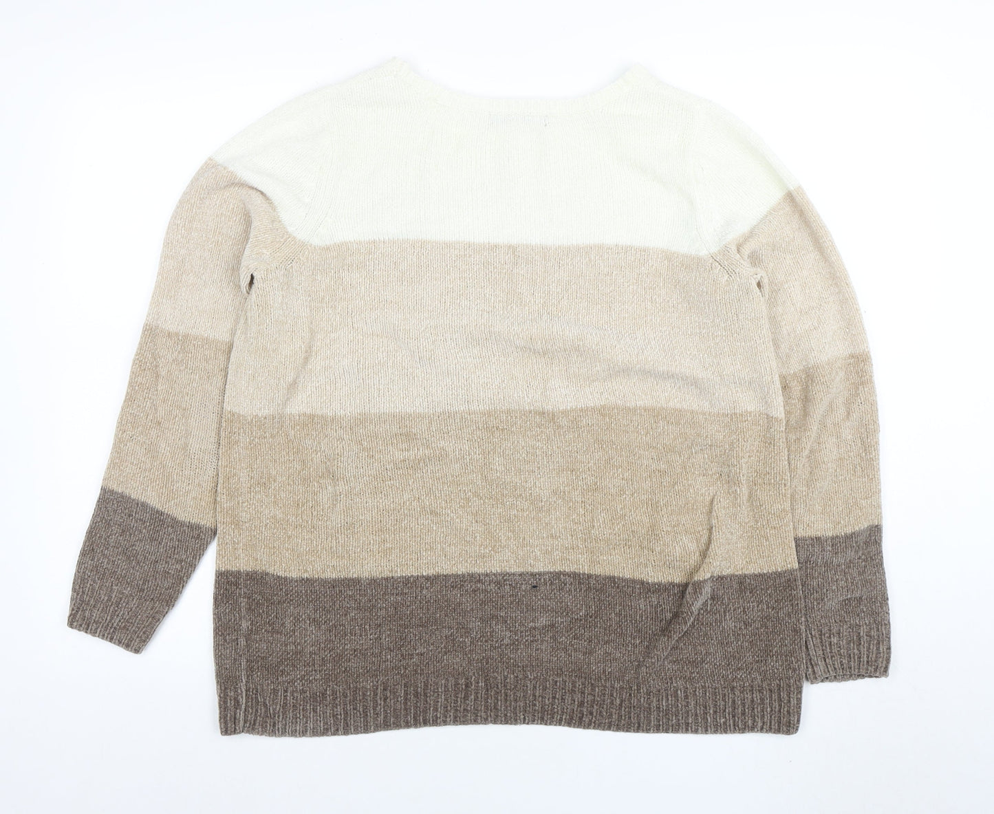 Bonmarche Women's Multicoloured Striped Knit Jumper M