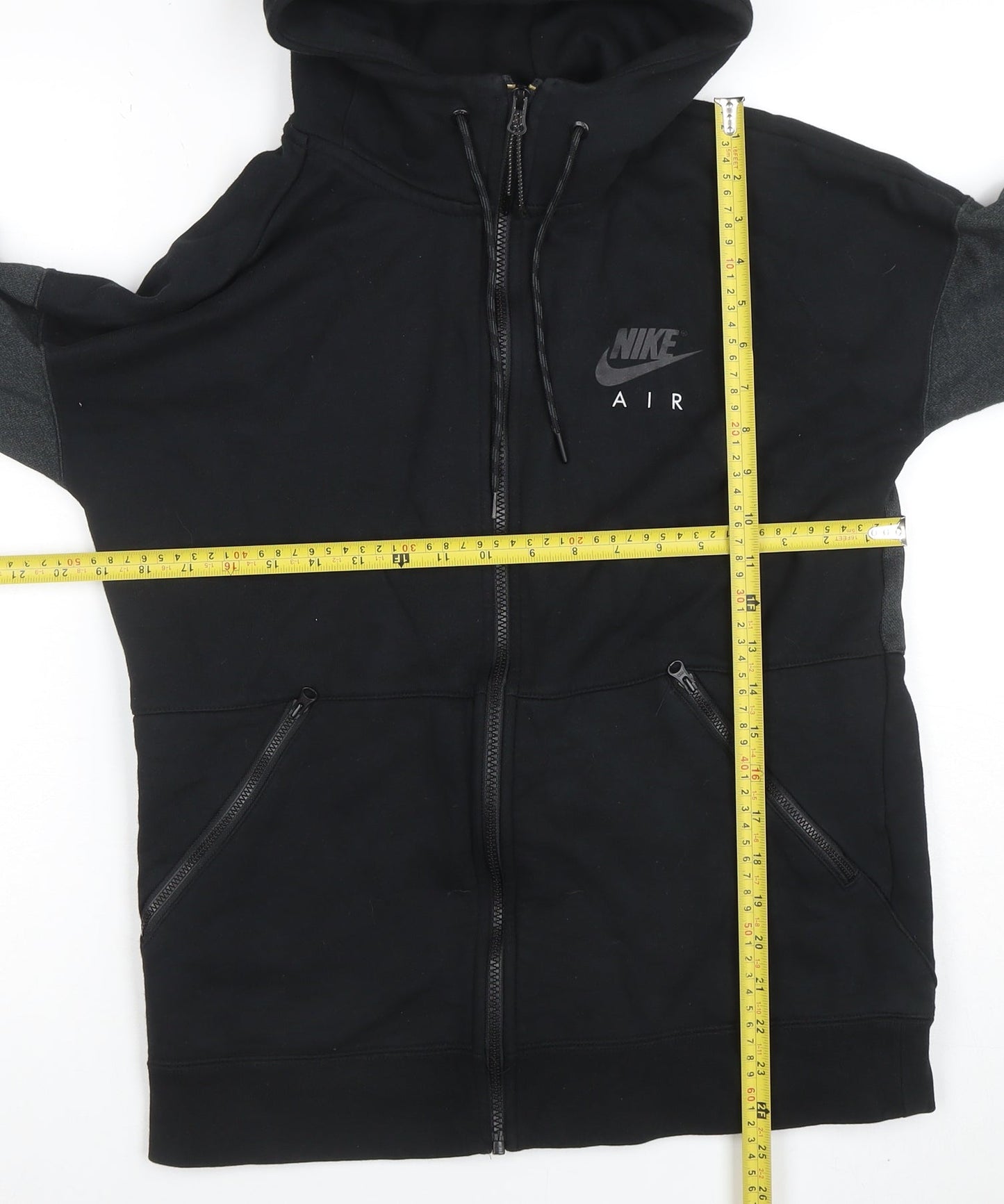 Nike Air Men's Black Full Zip Hoodie Size M Sports Fleece Jacket