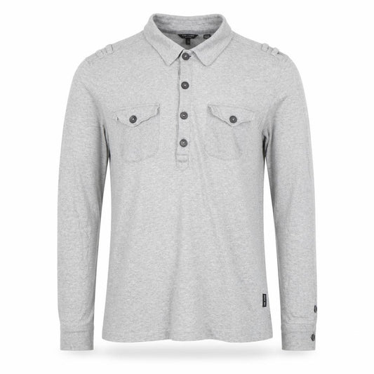 Ted Baker London Grey Long Sleeve Polo Shirt Size S Men’s Casual