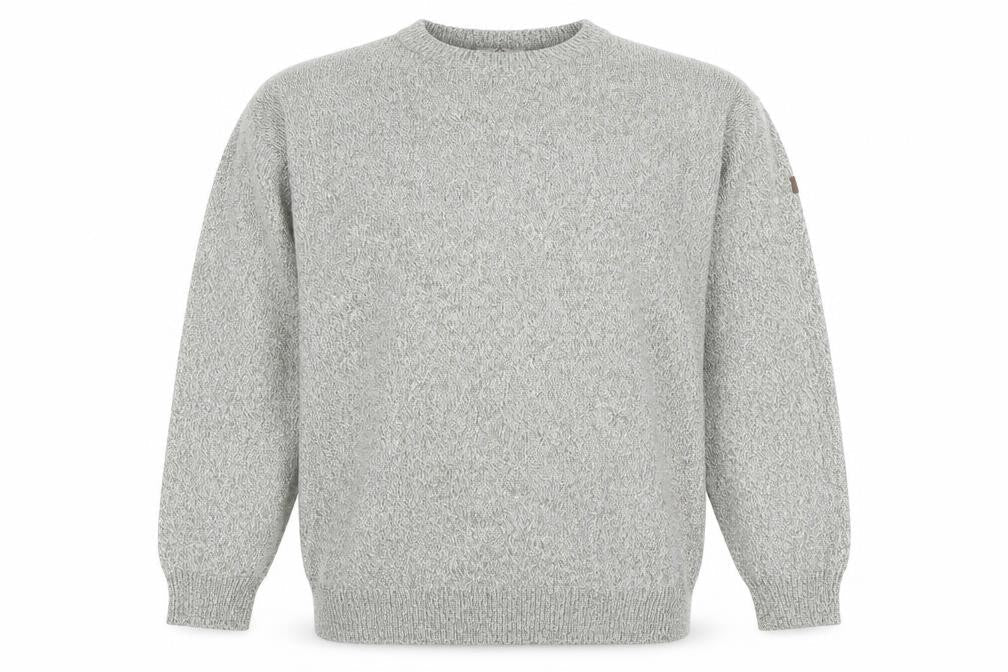 Tom Sayers Mens Grey XXL Crew Neck Acrylic Cotton Jumper