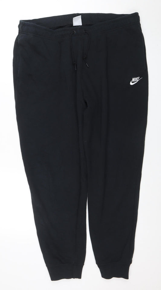 Nike Men's Black XL Jogger Fleece Sweatpants Tapered Fit
