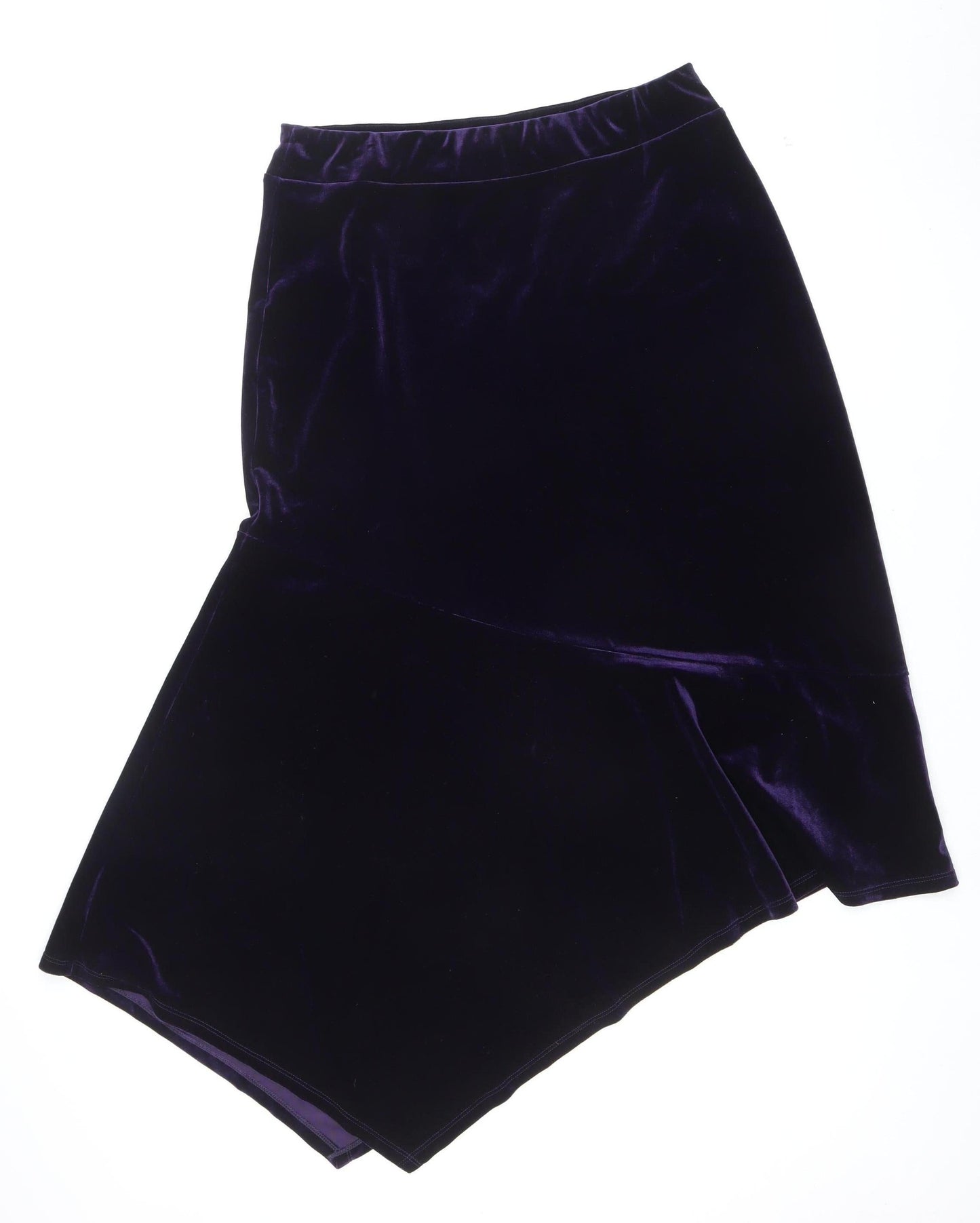 Together Women's Purple Velvet Pencil Skirt UK 16