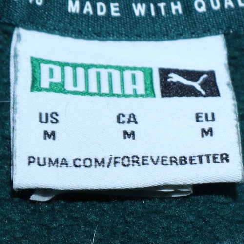 Puma Boys Teal Blue Crew Neck Sweatshirt M Cotton Logo Pullover