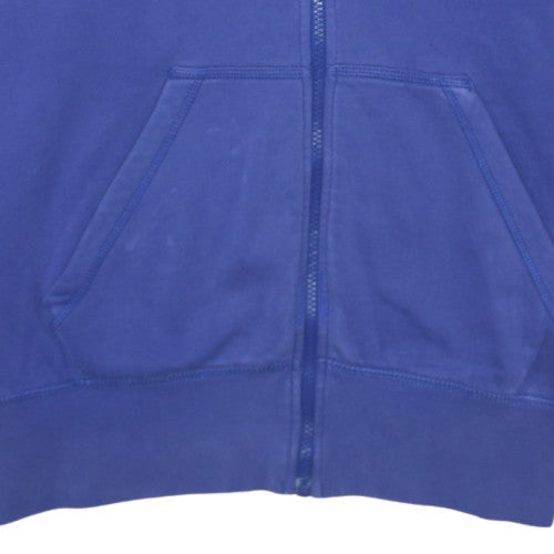 Nike Men's Blue Full Zip Hoodie L Fleece Sweatshirt
