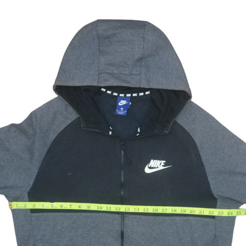 Nike Mens Grey Full Zip Hoodie XL Lightweight Hooded Sweatshirt