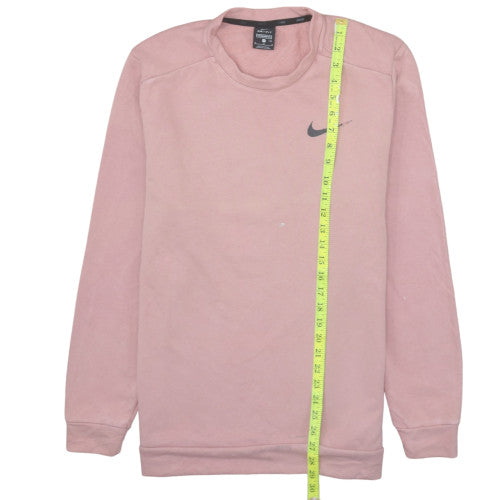 Nike Women’s Pink Dri-Fit Sweatshirt M Standard Fit Pullover