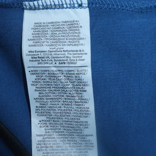Nike Men's Blue Pullover Hoodie Size S Fleece Sportswear