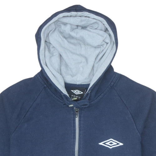 Umbro Men's Blue Full Zip Hoodie Size M Sports Casual