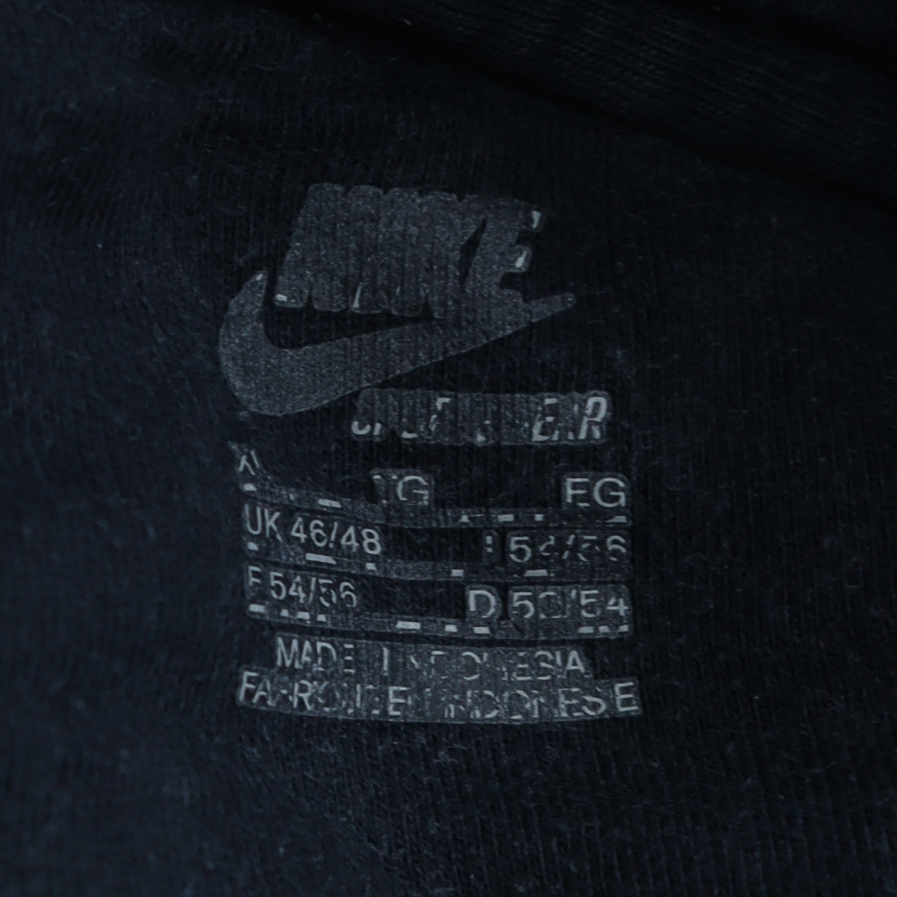 Nike Men's Blue Pullover Hoodie XL Fleece Cotton Blend