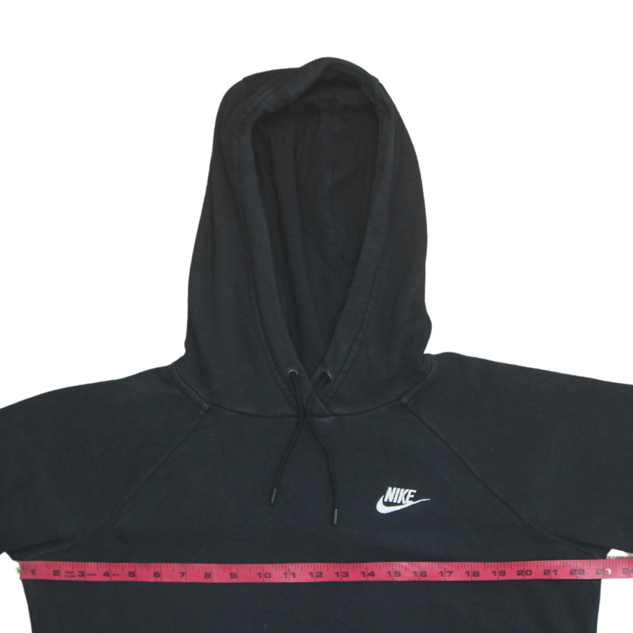 Nike Teens Black Pullover Hoodie L Logo Fleece Sweatshirt