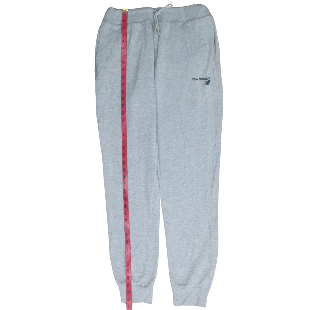 New Balance Men Grey XL Jogger Sweatpants Cuffed Drawstring