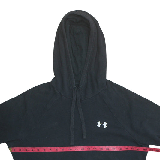 Under Armour Mens Black Small Pullover Hoodie Fleece Sweatshirt