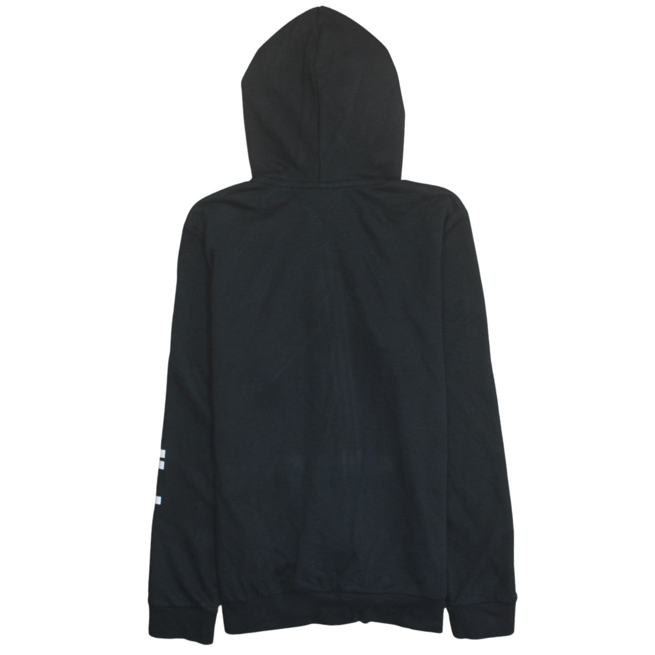 Adidas Women's Black Full Zip Hoodie Size 12-14 M Logo Print