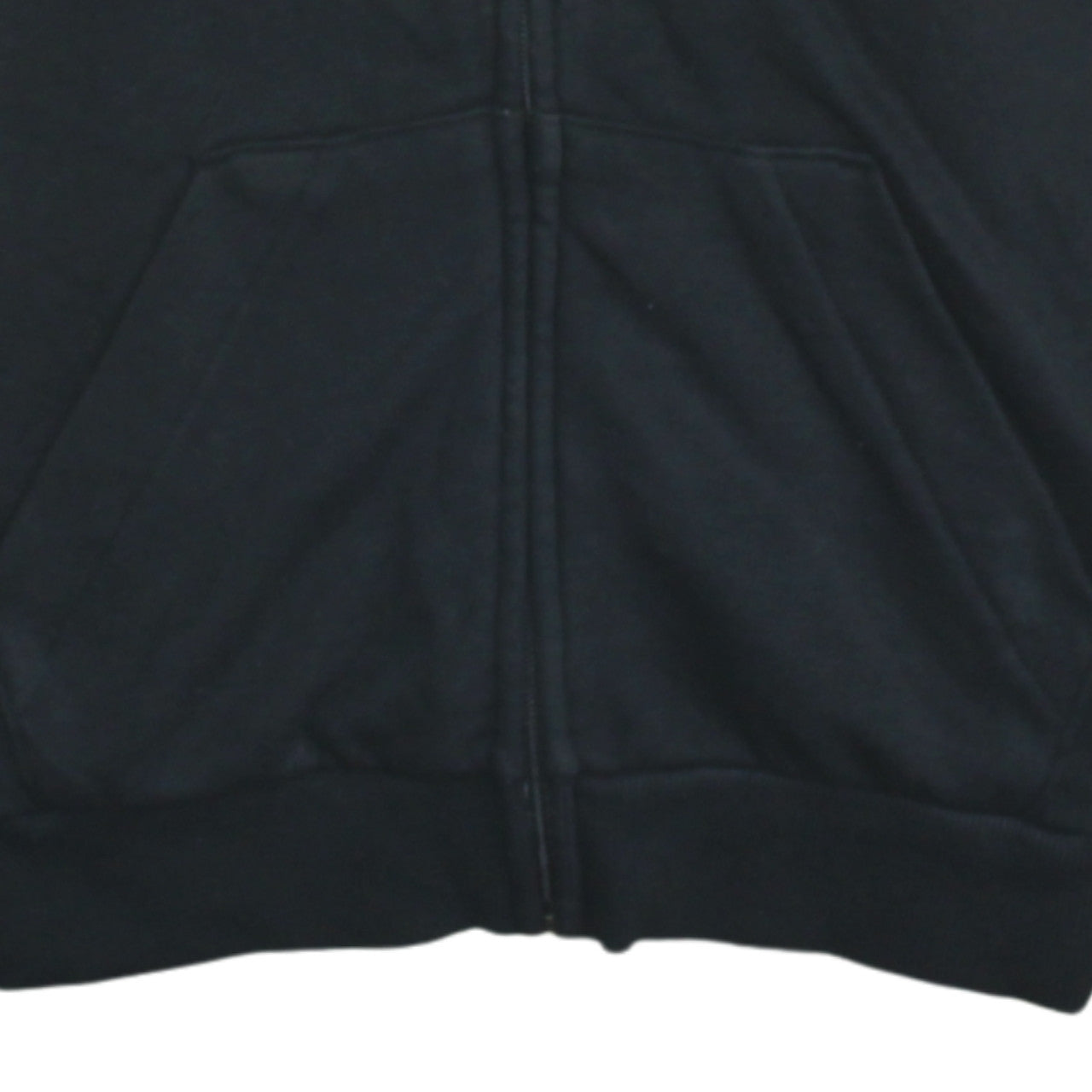 Adidas Women's Black Full Zip Hoodie Size 12-14 M Logo Print
