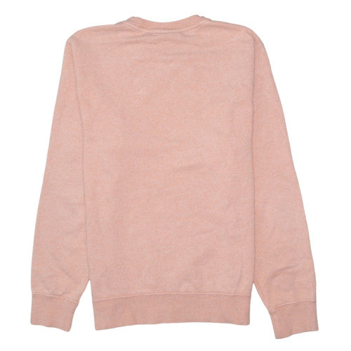 Nike Womens Pink Cotton Blend Crew Neck Pullover Sweatshirt S