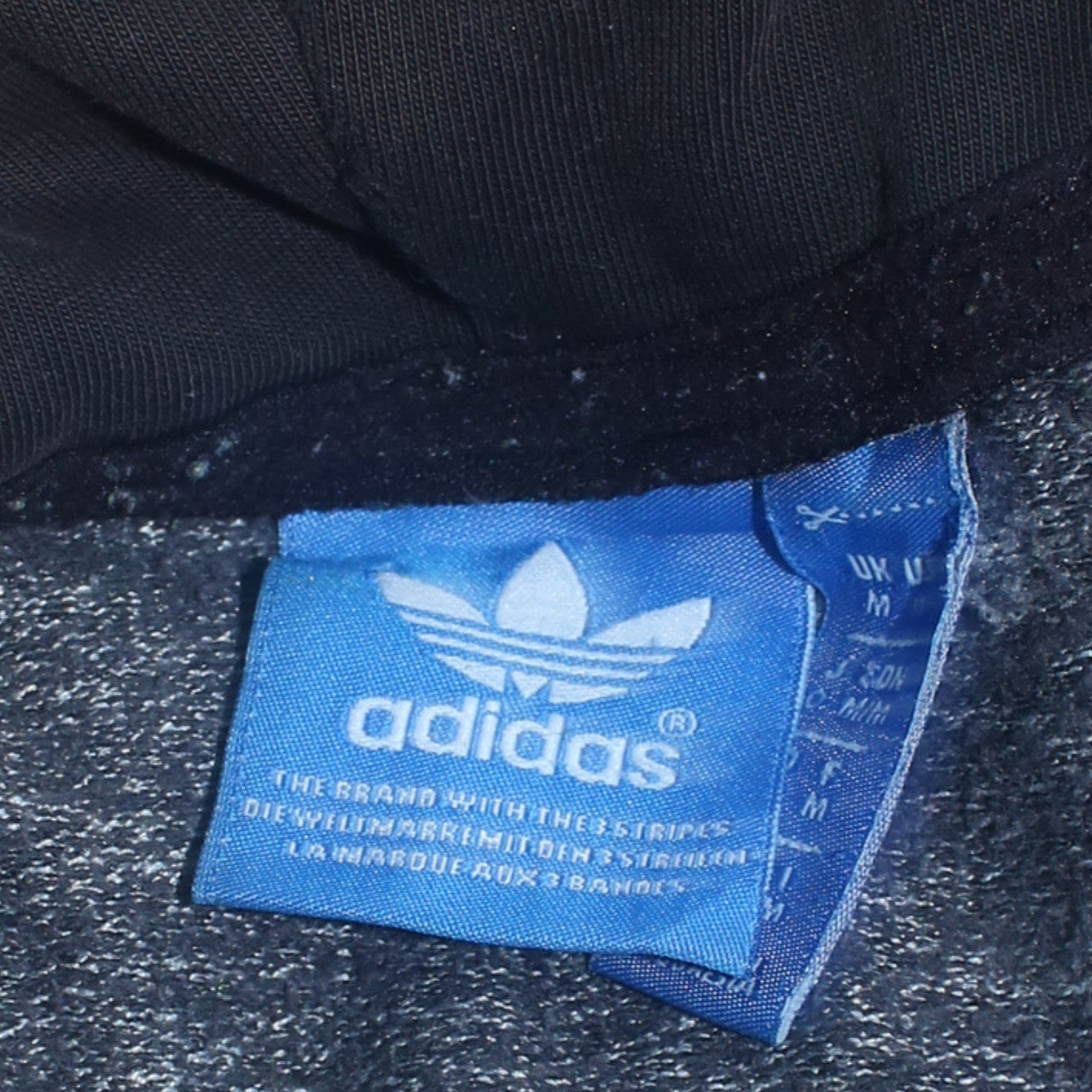 Adidas Mens Grey Full Zip Hoodie Size M Sportswear Hooded Jacket