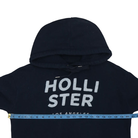 Hollister Women’s Navy Blue Pullover Hoodie Size 12 Cotton Blend
