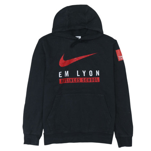 Nike Men's Black Pullover Hoodie L Fleece EM Lyon Business School