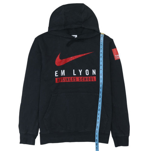 Nike Men's Black Pullover Hoodie L Fleece EM Lyon Business School