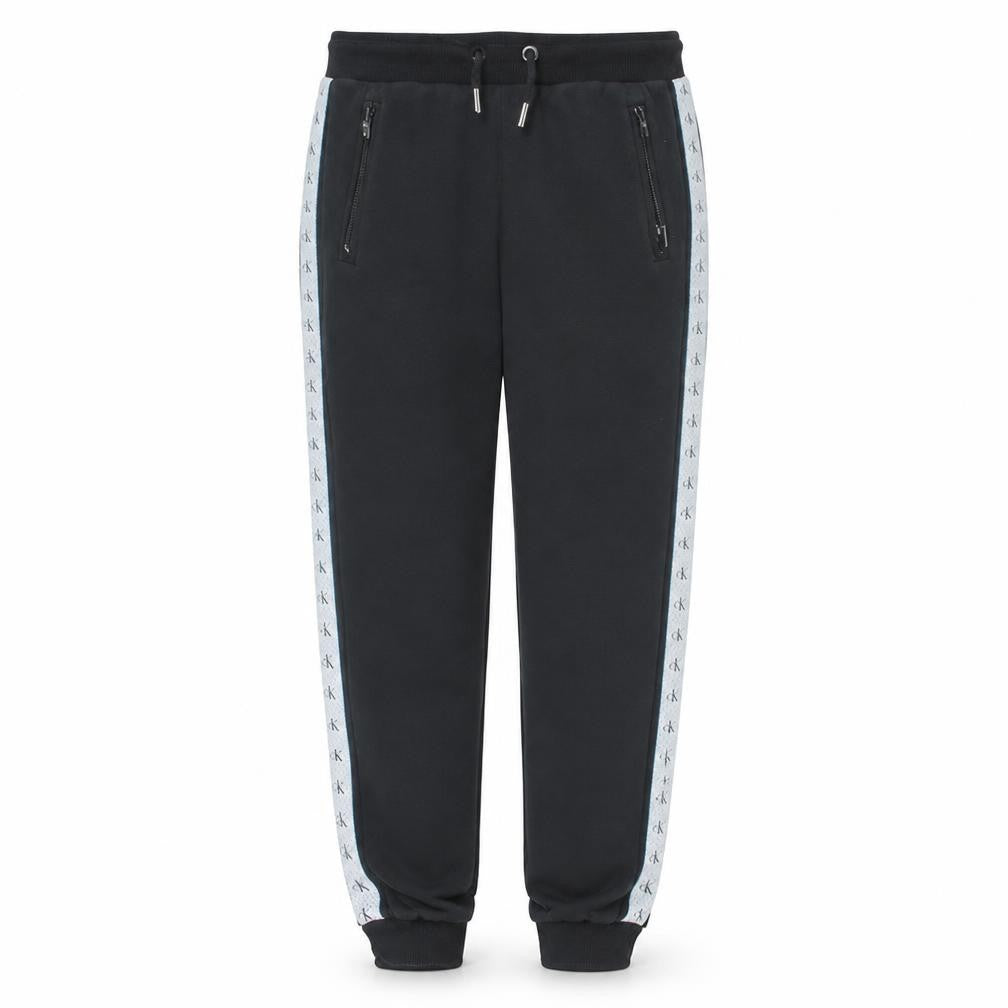 Calvin Klein Jeans Men's Black Logo Jogger XS Fleece Sweatpants