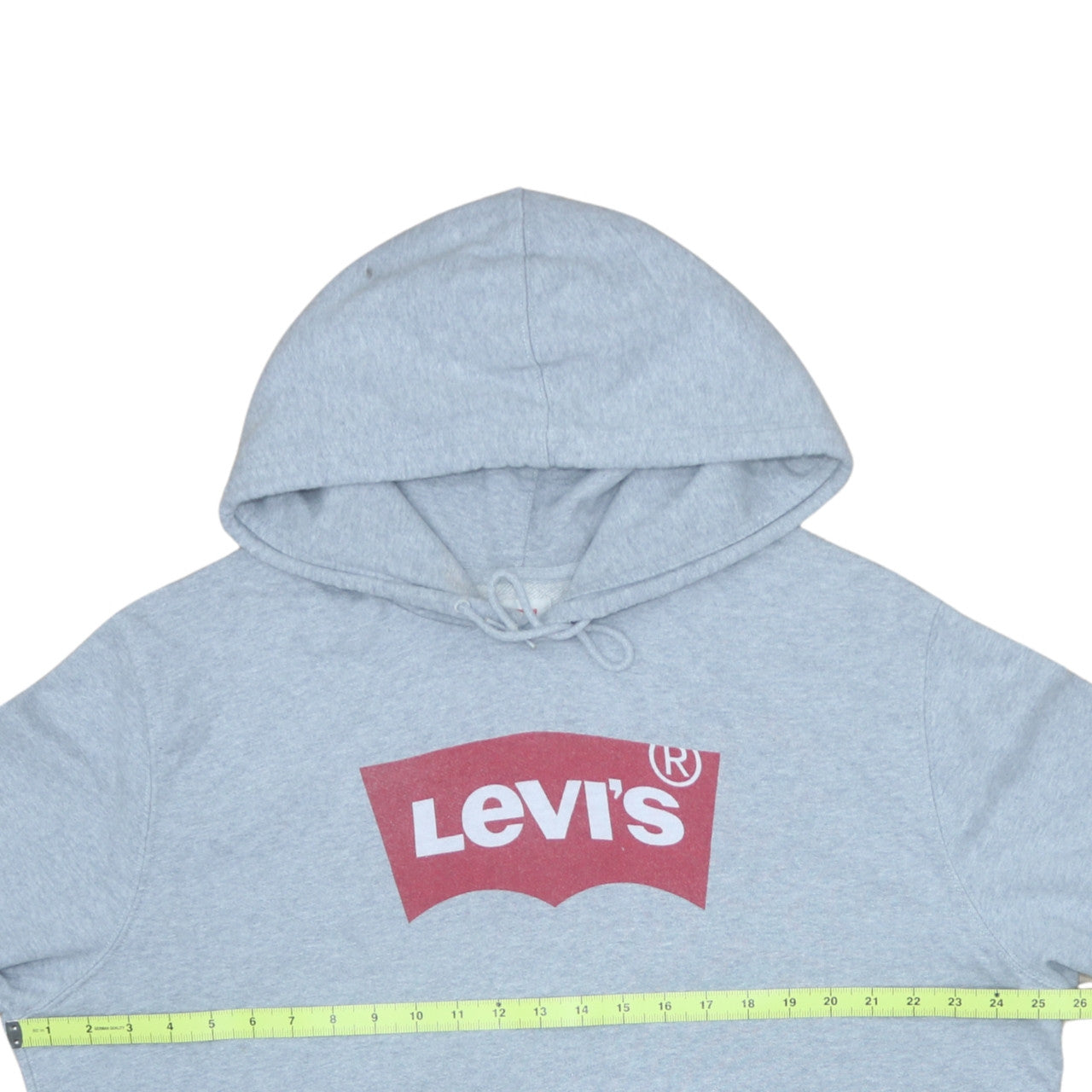 Levi's Men's Grey XL Pullover Hoodie with Logo Print