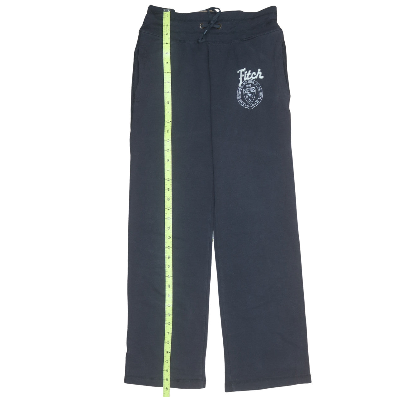 Abercrombie & Fitch Womens Blue Small Sweatpants with Embroidered Logo