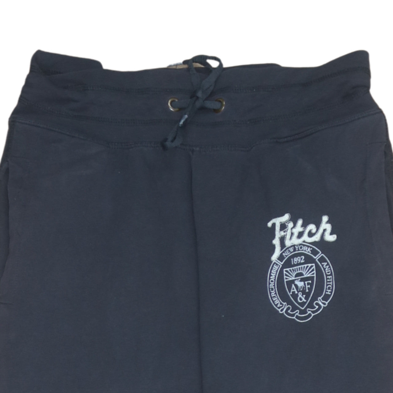 Abercrombie & Fitch Womens Blue Small Sweatpants with Embroidered Logo