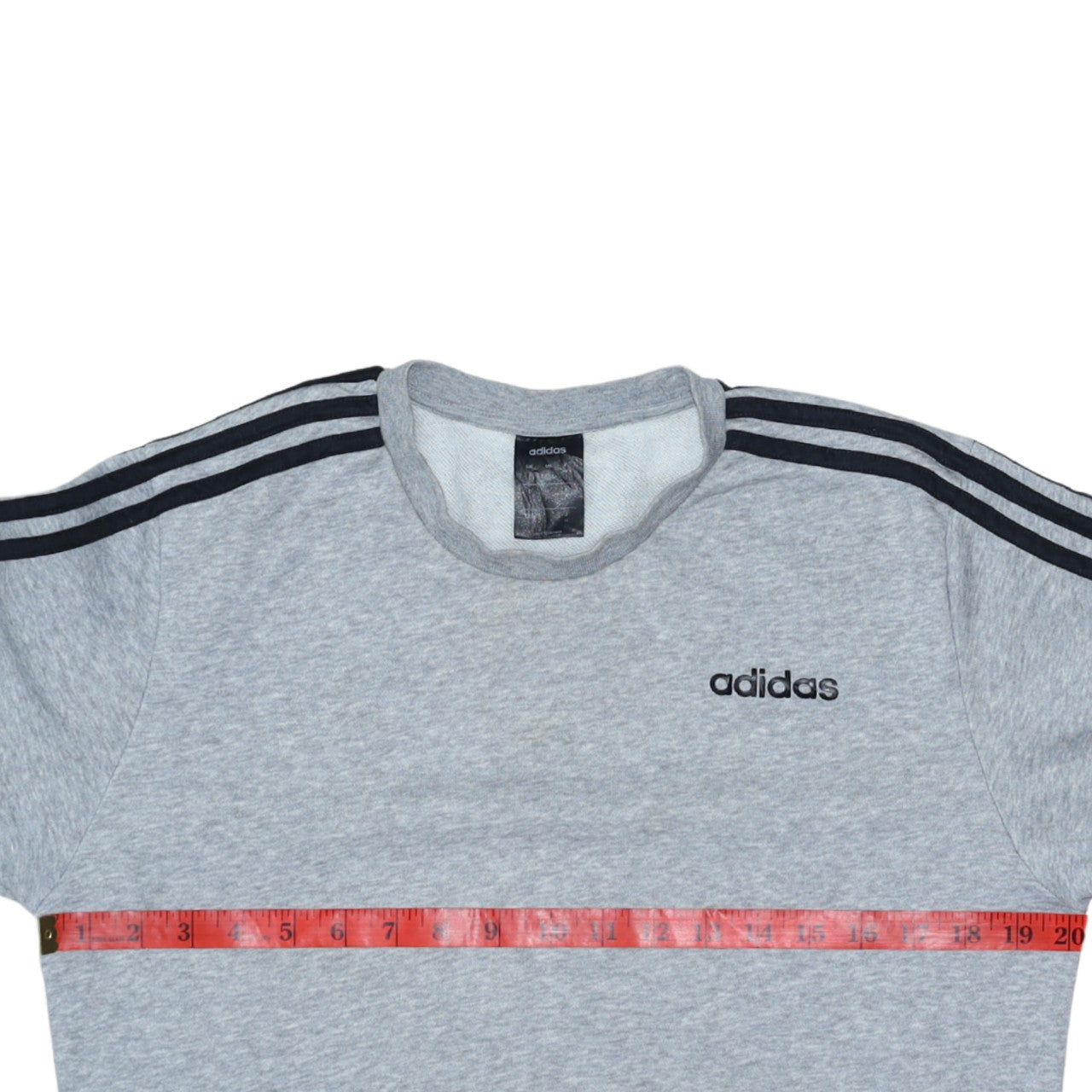 Adidas Men’s Grey Crew Neck Pullover Sweatshirt Size S