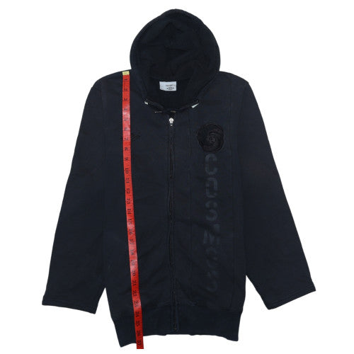 Umbro Men’s Black Full Zip Hoodie Size M Sports Logo Fleece