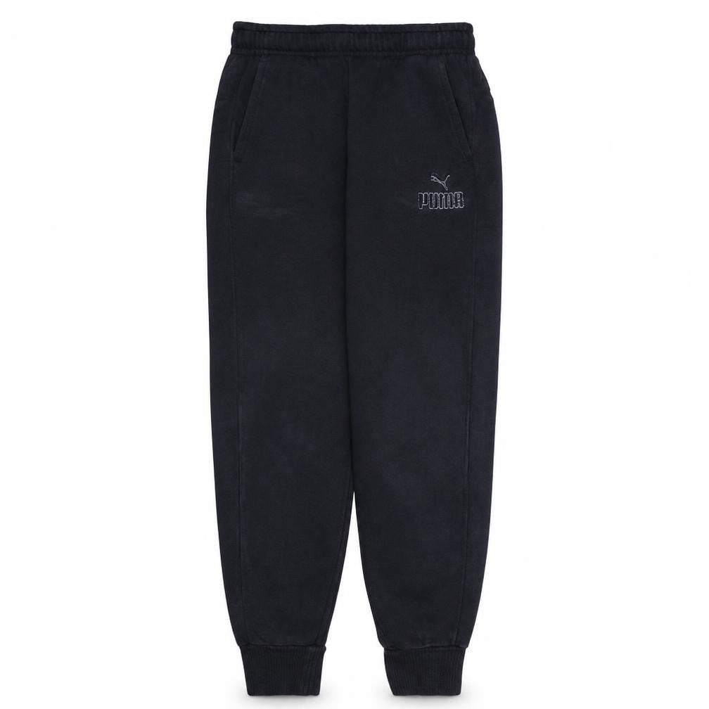 Front view of Puma Men’s Black Small Regular Fit Sweatpants Joggers