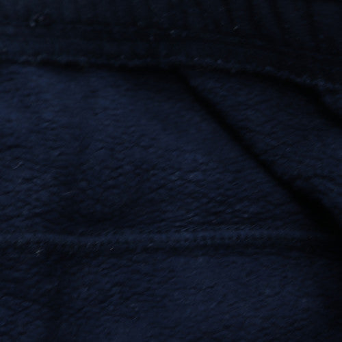 Reebok Men Blue Large Fleece Sweatpants Elastic Waist Casual