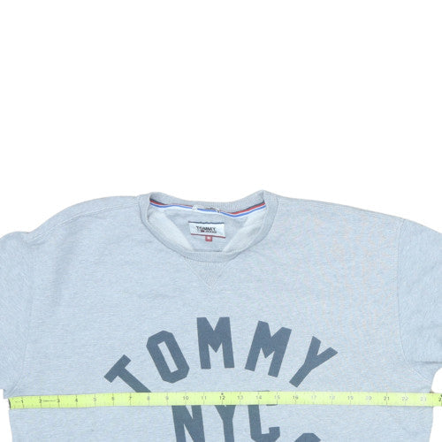 Tommy Jeans Men's Grey Logo Crew Neck Sweatshirt Size M