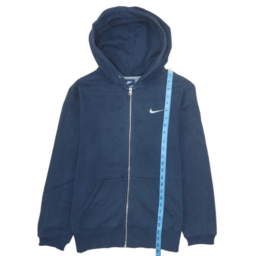 Nike Mens Blue Full Zip Hoodie Size M Hooded Sweatshirt