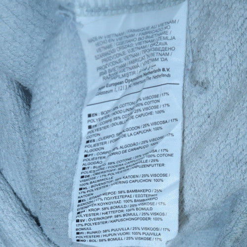 Nike Men's Grey Full Zip Hoodie XL Sportswear Cotton Blend