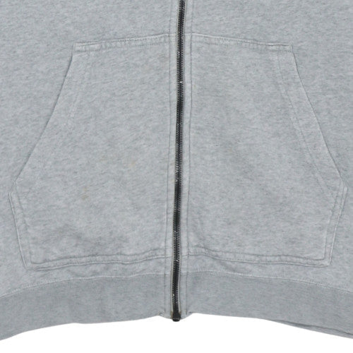 Nike Men's Grey Full Zip Hoodie XL Sportswear Cotton Blend