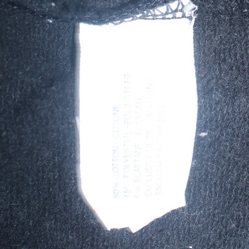 GAP Women Black Pullover Hoodie M Cotton Blend Logo Front Sweatshirt