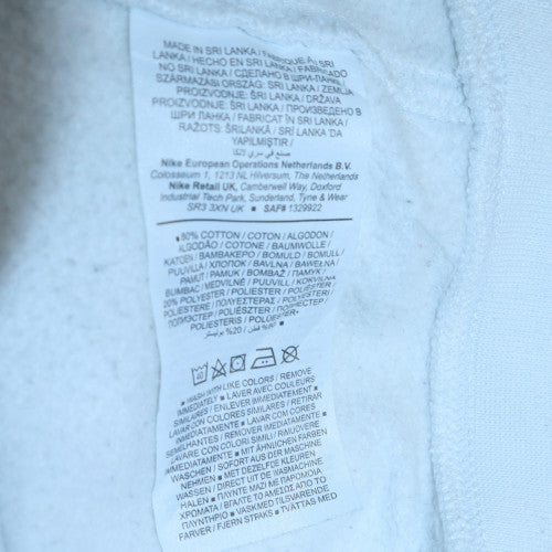 Nike Men's White Pullover Sweatshirt Small Logo Crew Neck