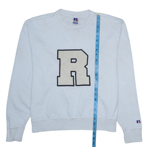 Russell Athletic Womens Grey Pullover Sweatshirt Size M Crew Neck Cotton Blend